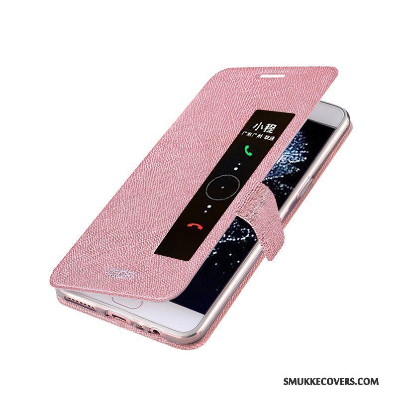 Etui Huawei P10 Folio Lyserød Anti-fald, Cover Huawei P10 Silikone Telefon