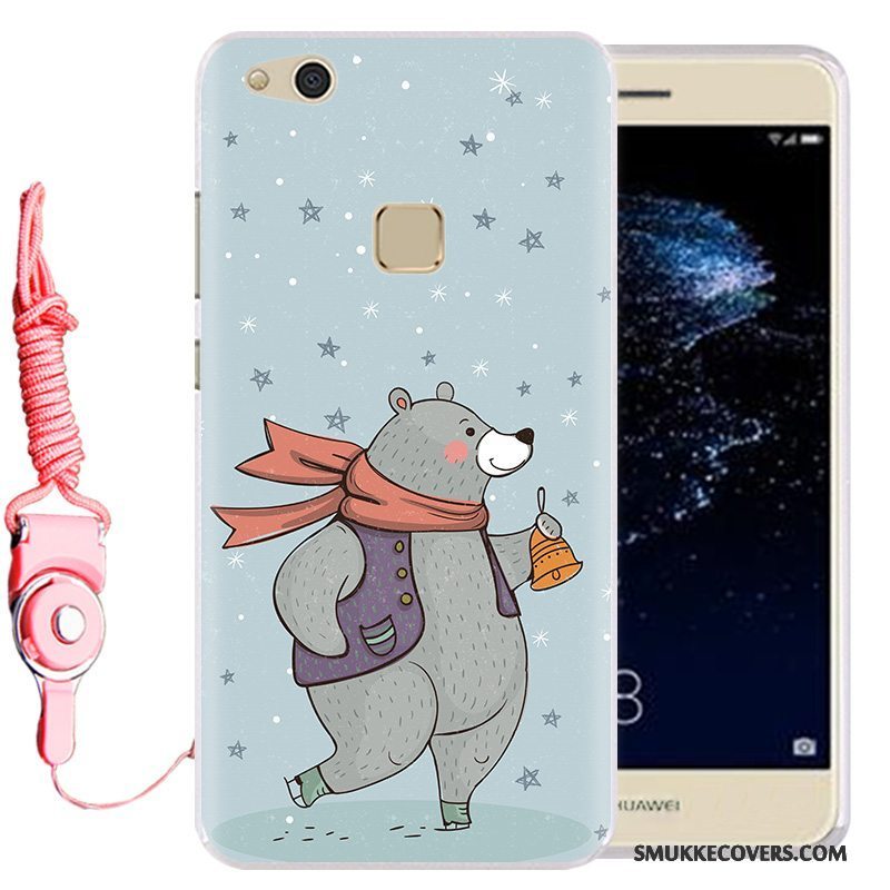 Etui Huawei P10 Lite Beskyttelse Telefonhængende Ornamenter, Cover Huawei P10 Lite Cartoon Ungdom Lyseblå