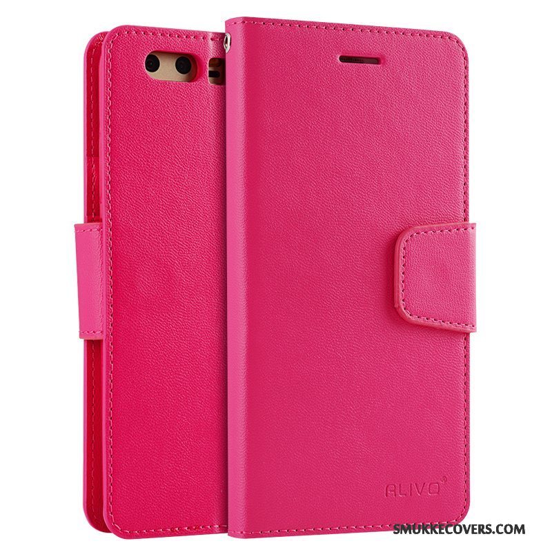 Etui Huawei P10 Plus Blød Telefonrød, Cover Huawei P10 Plus Folio