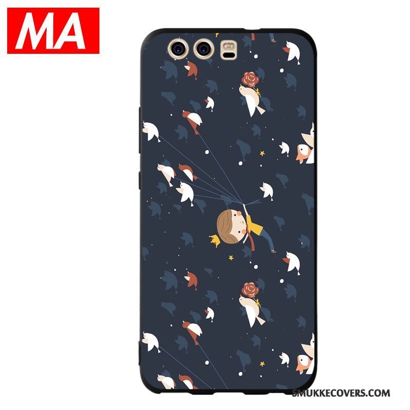 Etui Huawei P10 Plus Cartoon Elskeren Cyan, Cover Huawei P10 Plus Beskyttelse Net Red Telefon