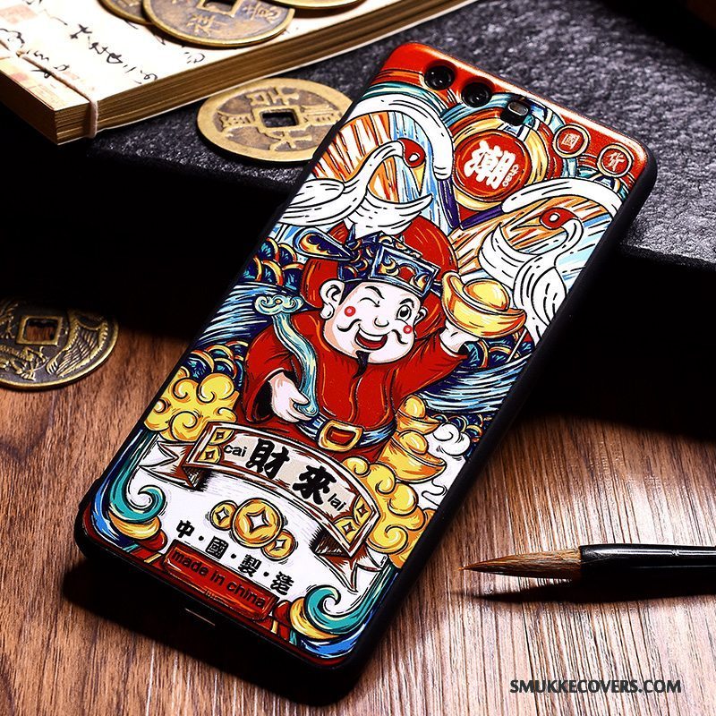 Etui Huawei P10 Plus Farve Telefonny, Cover Huawei P10 Plus Kreativ Af Personlighed Kinesisk Stil