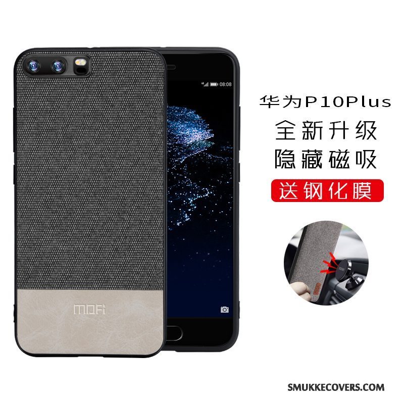 Etui Huawei P10 Plus Kreativ Grå Telefon, Cover Huawei P10 Plus Tasker Trendy Anti-fald