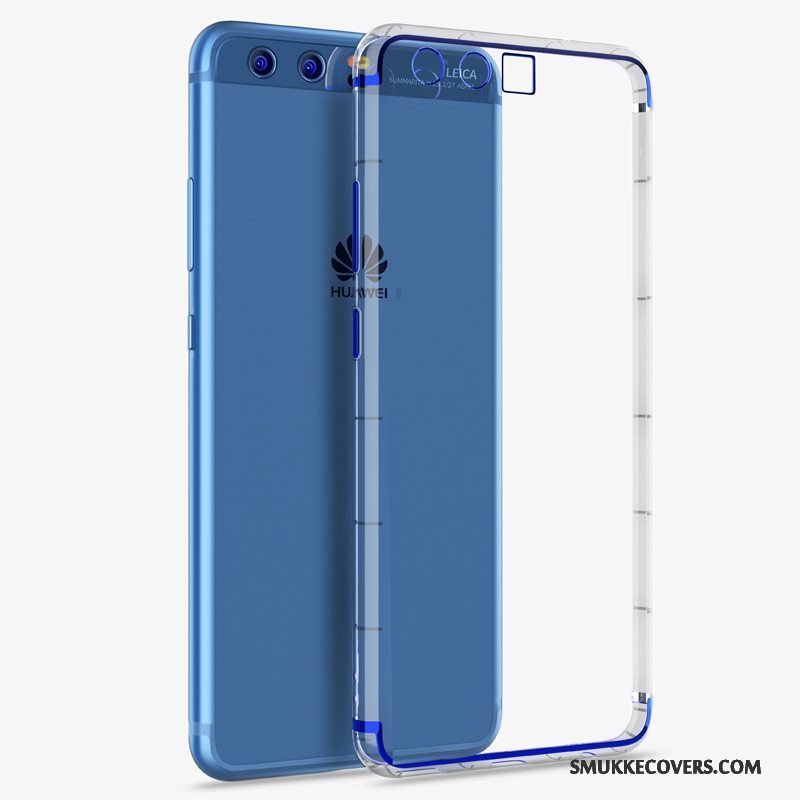 Etui Huawei P10 Plus Silikone Gennemsigtig Af Personlighed, Cover Huawei P10 Plus Kreativ Blå Telefon