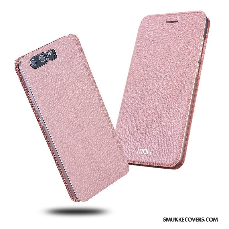 Etui Huawei P10 Silikone Anti-fald Telefon, Cover Huawei P10 Tasker Pu Lyserød