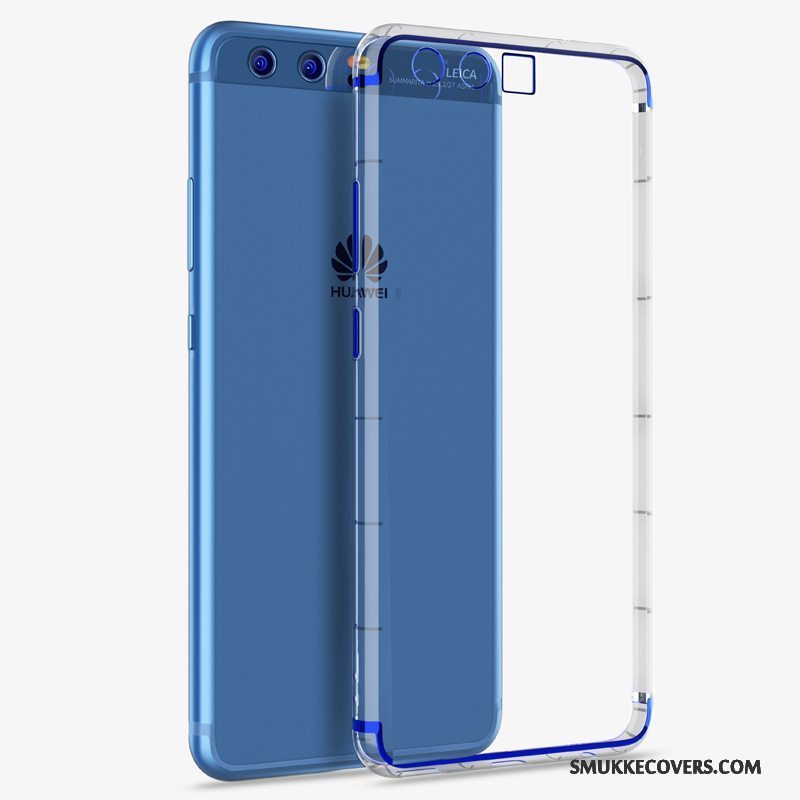 Etui Huawei P10 Silikone Gennemsigtig Af Personlighed, Cover Huawei P10 Blød Telefonblå