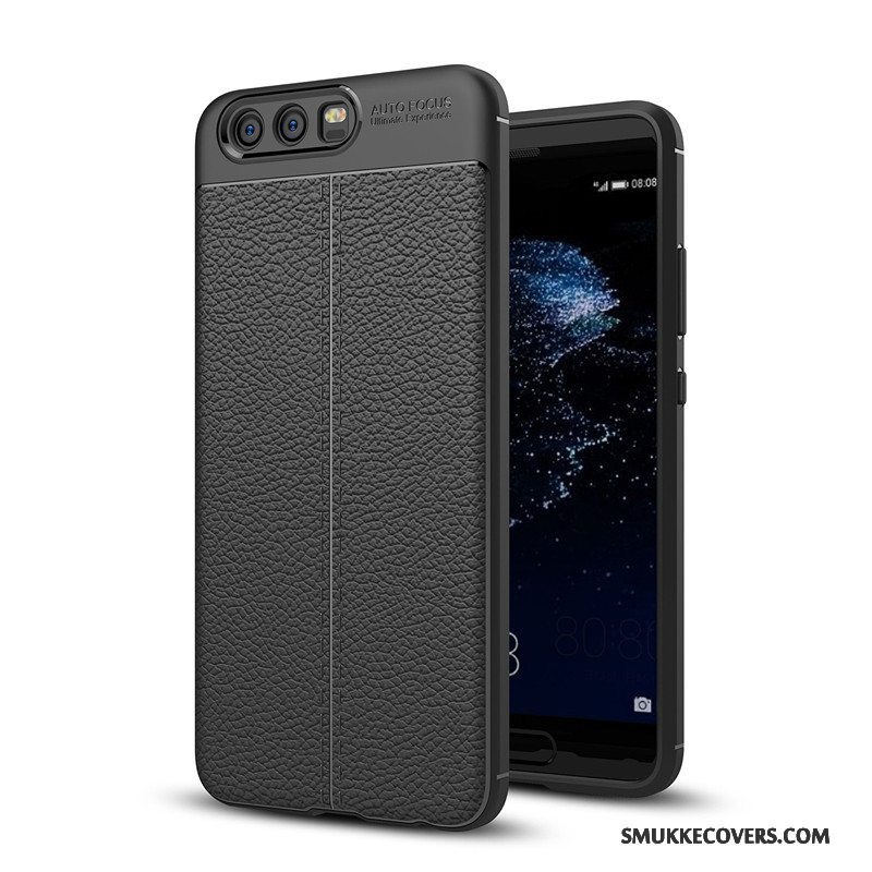 Etui Huawei P10 Silikone Sort Anti-fald, Cover Huawei P10 Beskyttelse Telefonaf Personlighed