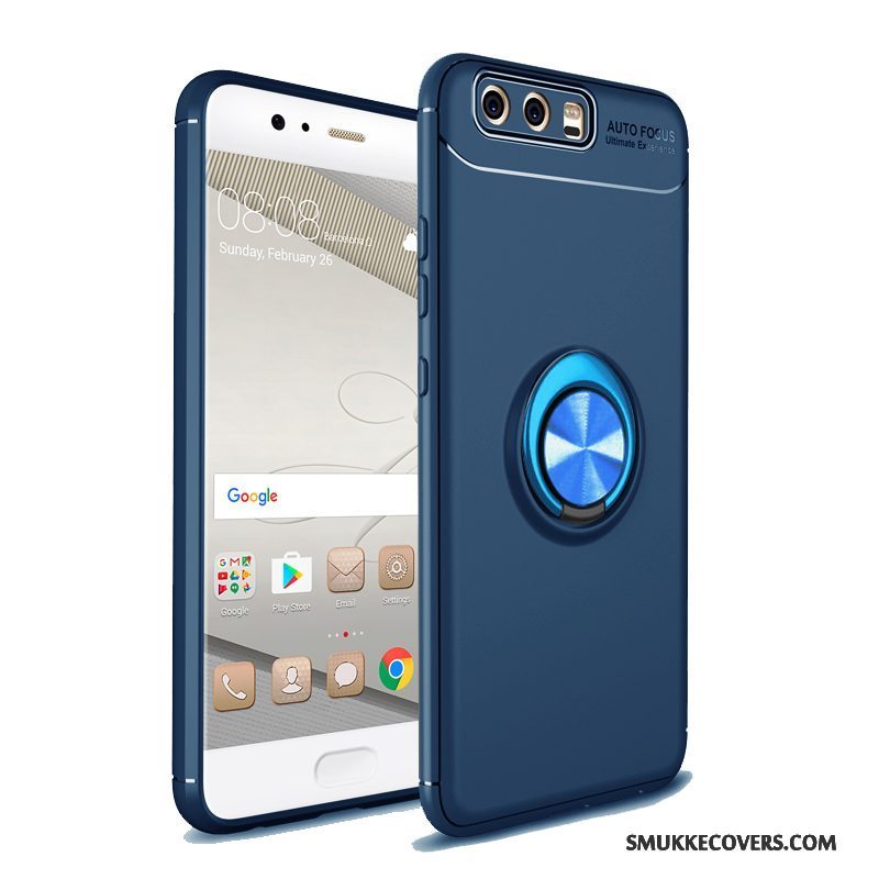 Etui Huawei P10 Tasker Telefondyb Farve, Cover Huawei P10 Silikone Anti-fald Blå
