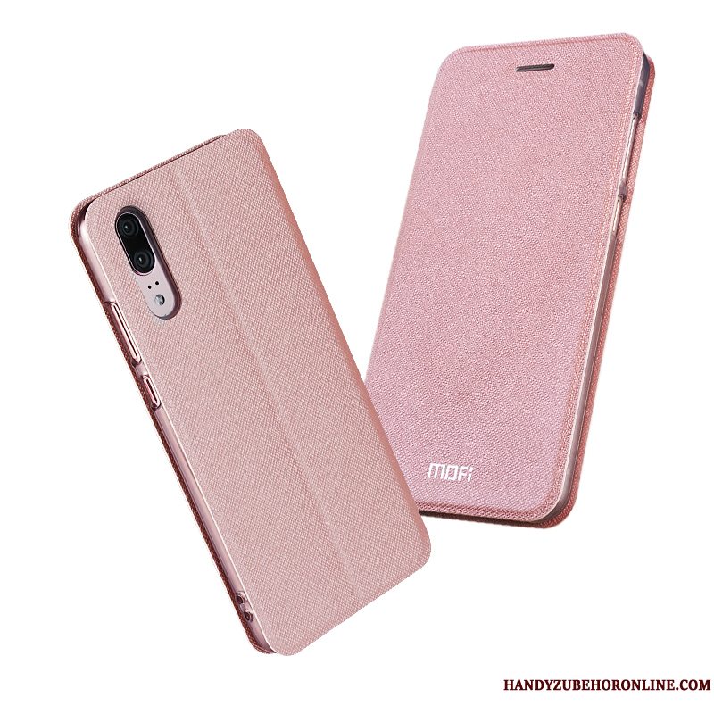 Etui Huawei P20 Beskyttelse Rosa Guld Trendy, Cover Huawei P20 Tasker Anti-fald Ny