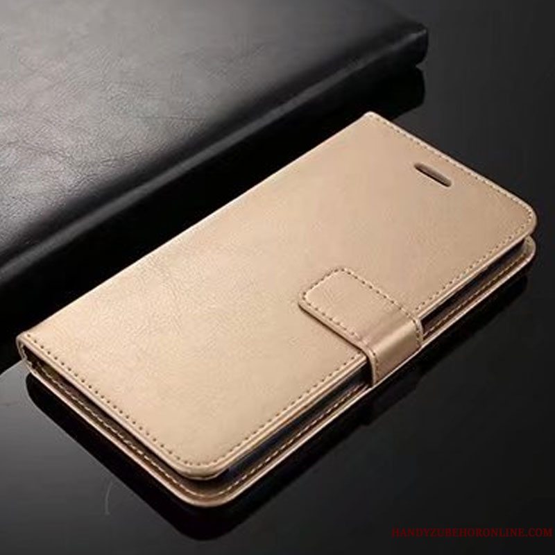 Etui Huawei P20 Beskyttelse Simple Anti-fald, Cover Huawei P20 Læder Telefonguld