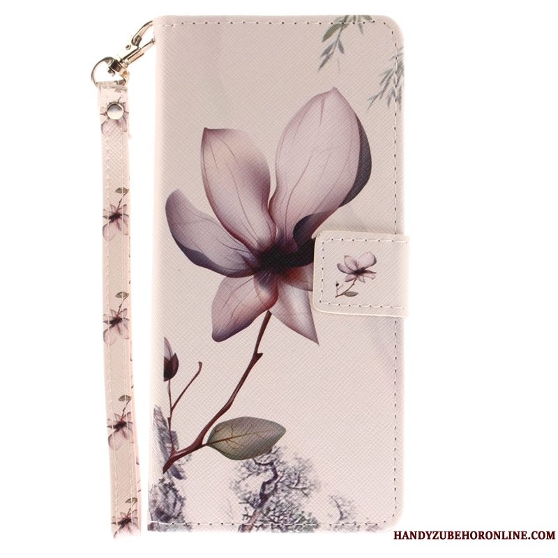 Etui Huawei P20 Lite Beskyttelse Telefonhvid, Cover Huawei P20 Lite Malet Blomster Træ