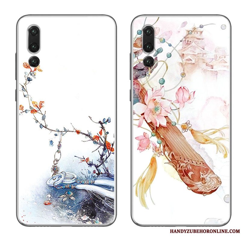 Etui Huawei P20 Pro Silikone Telefontynd, Cover Huawei P20 Pro Beskyttelse Kunst Vind