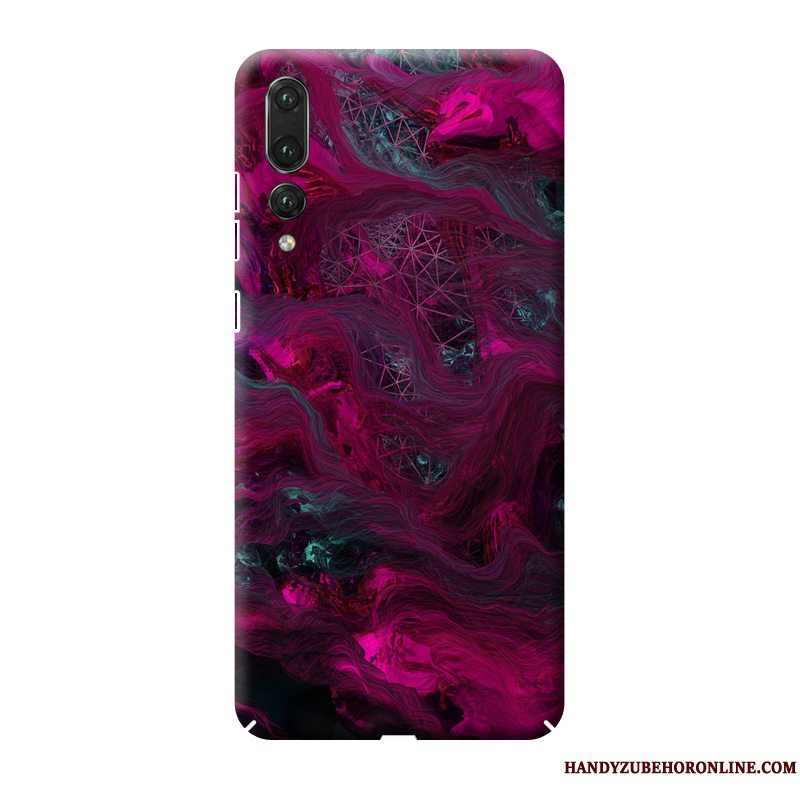 Etui Huawei P20 Pro Tasker Af Personlighed Hård, Cover Huawei P20 Pro Beskyttelse Rød Tynd