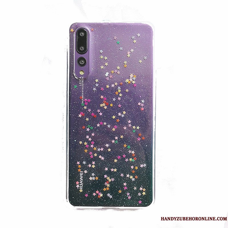 Etui Huawei P20 Pro Tasker Anti-fald Gennemsigtig, Cover Huawei P20 Pro Blød Telefonstjerne