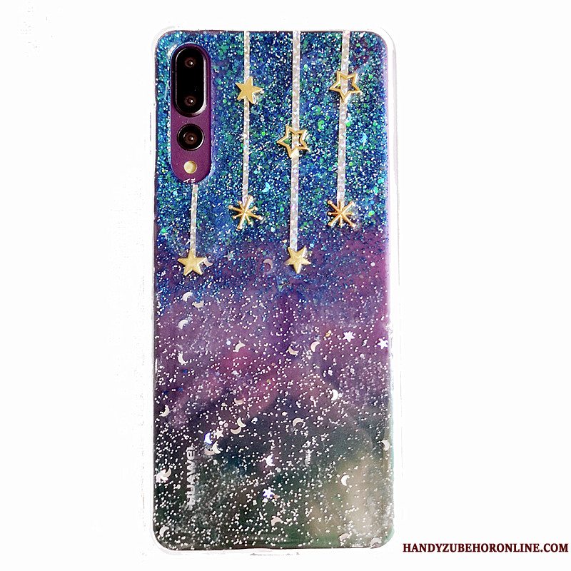 Etui Huawei P20 Pro Tasker Tilpas Anti-fald, Cover Huawei P20 Pro Silikone Stjerne Trend