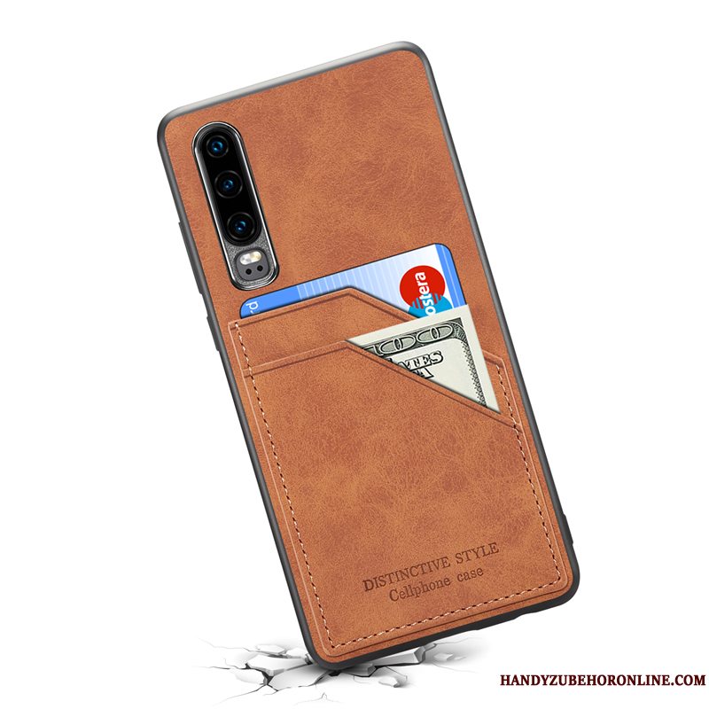 Etui Huawei P30 Beskyttelse Ny Anti-fald, Cover Huawei P30 Tasker Telefonkort