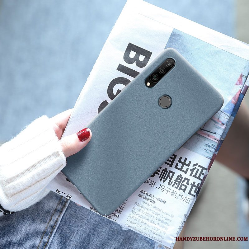 Etui Huawei P30 Lite Blød Blå Telefon, Cover Huawei P30 Lite Silikone Anti-fald