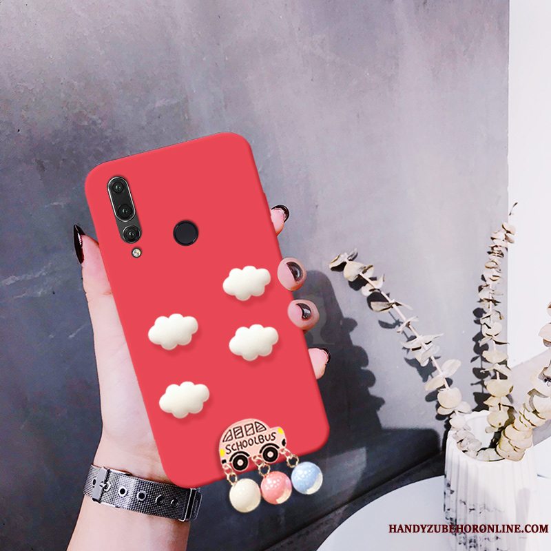 Etui Huawei P30 Lite Mode Trend Net Red, Cover Huawei P30 Lite Blød Ny Rød