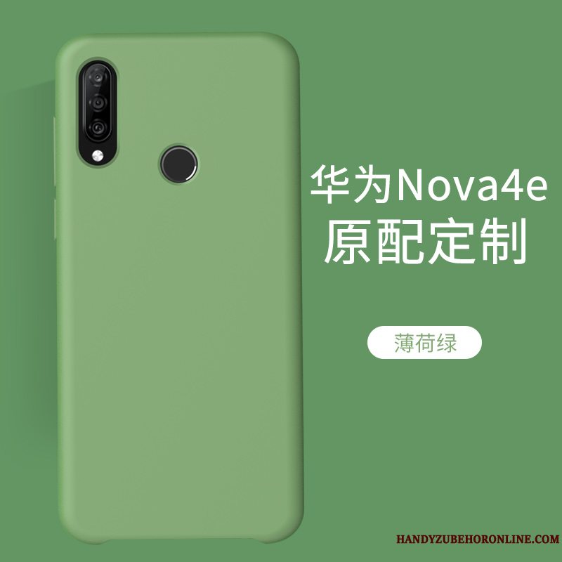 Etui Huawei P30 Lite Silikone Trendy Telefon, Cover Huawei P30 Lite Blød Net Red Grøn
