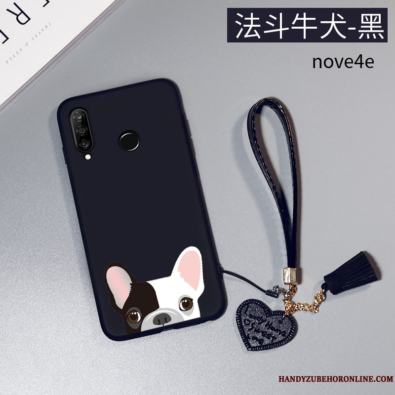 Etui Huawei P30 Lite Tasker Telefonsmuk, Cover Huawei P30 Lite Beskyttelse Nubuck Ny