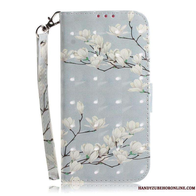 Etui Huawei P30 Pro Læder Telefoncherry, Cover Huawei P30 Pro Folio Grå