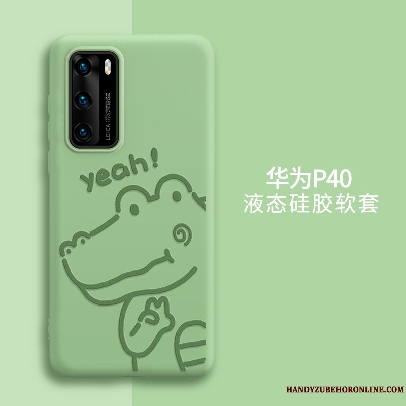 Etui Huawei P40 Beskyttelse Af Personlighed Linje, Cover Huawei P40 Cartoon Telefonlilla