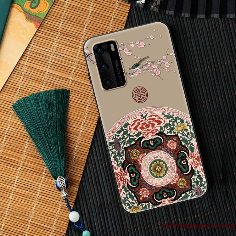 Etui Huawei P40 Kreativ Ny Nubuck, Cover Huawei P40 Blød Kinesisk Stil Af Personlighed