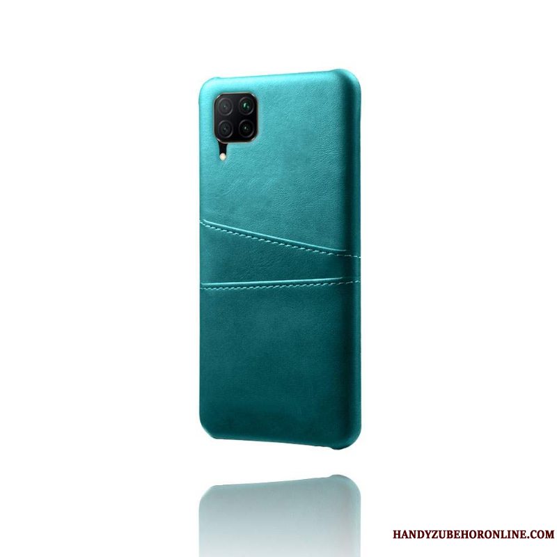 Etui Huawei P40 Lite Læder Grøn Hård, Cover Huawei P40 Lite Kreativ Telefontynd