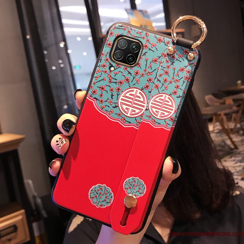 Etui Huawei P40 Lite Silikone Telefonnubuck, Cover Huawei P40 Lite Tasker Anti-fald Palads