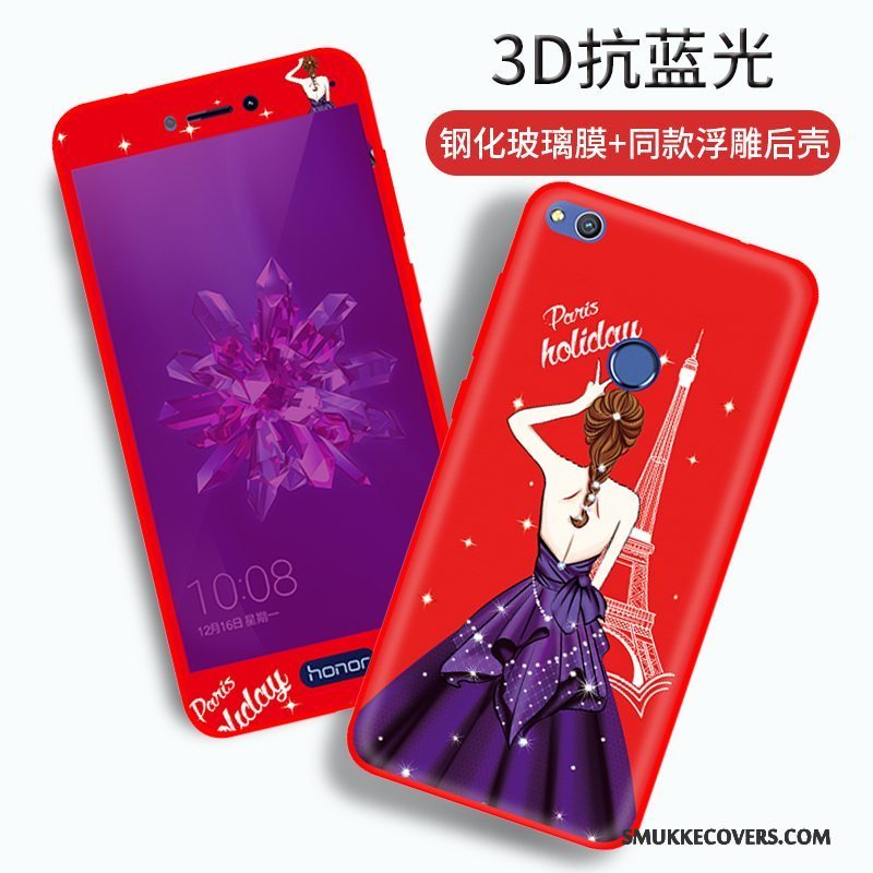 Etui Huawei P8 Lite 2017 Kreativ Rød Telefon, Cover Huawei P8 Lite 2017 Beskyttelse Anti-fald Af Personlighed