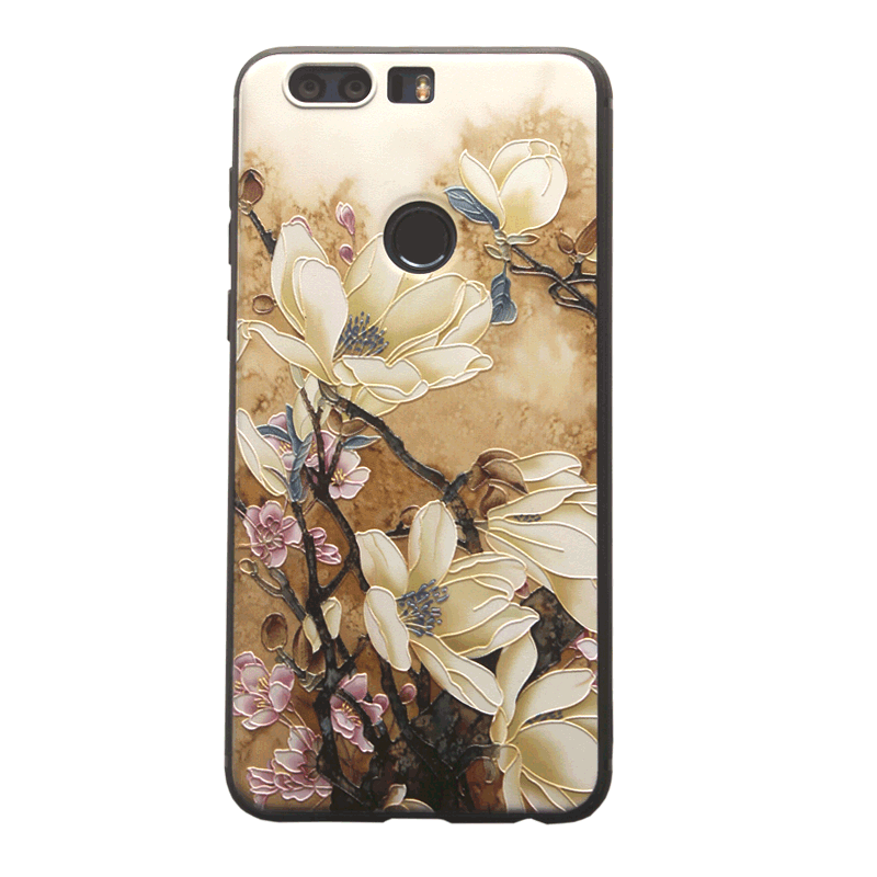 Etui Huawei P8 Lite 2017 Tasker Gul Hængende Ornamenter, Cover Huawei P8 Lite 2017 Kreativ Anti-fald Ungdom