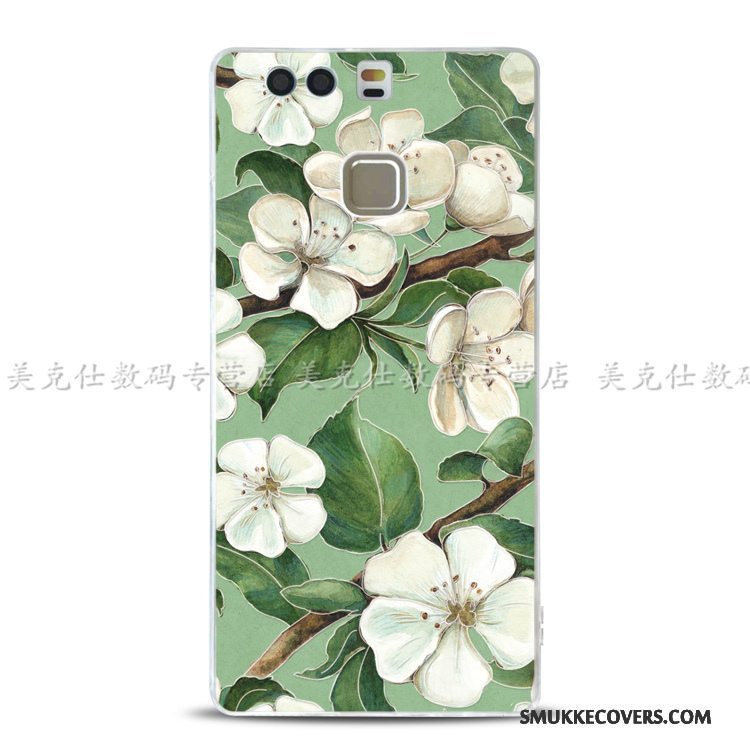 Etui Huawei P9 Blød Grøn Telefon, Cover Huawei P9 Tasker