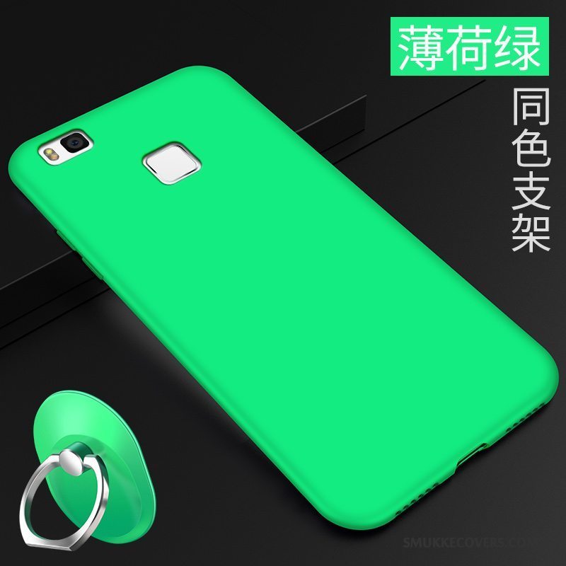 Etui Huawei P9 Lite Silikone Ungdom Telefon, Cover Huawei P9 Lite Blød Simple Grøn