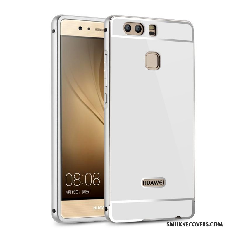 Etui Huawei P9 Metal Sølv Telefon, Cover Huawei P9 Beskyttelse Bagdæksel Ramme