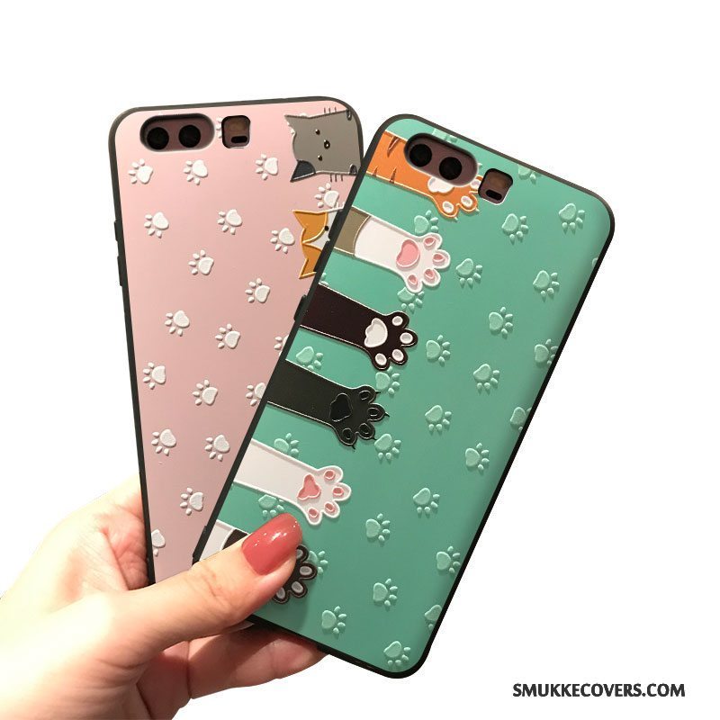 Etui Huawei P9 Plus Cartoon Trend Lyserød, Cover Huawei P9 Plus Silikone Hængende Ornamenter Telefon