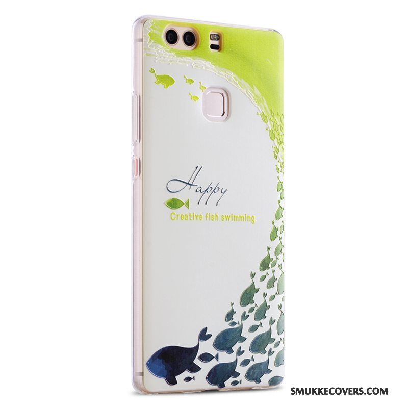 Etui Huawei P9 Plus Kreativ Af Personlighed Telefon, Cover Huawei P9 Plus Tasker Anti-fald Grøn