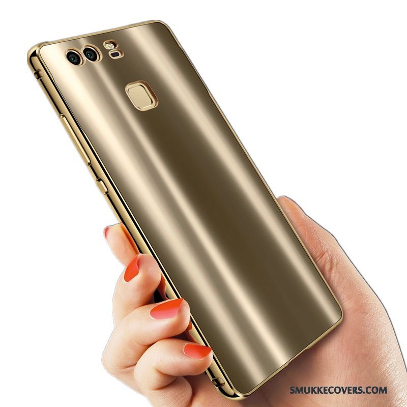 Etui Huawei P9 Plus Metal Hård Anti-fald, Cover Huawei P9 Plus Beskyttelse Guld Telefon