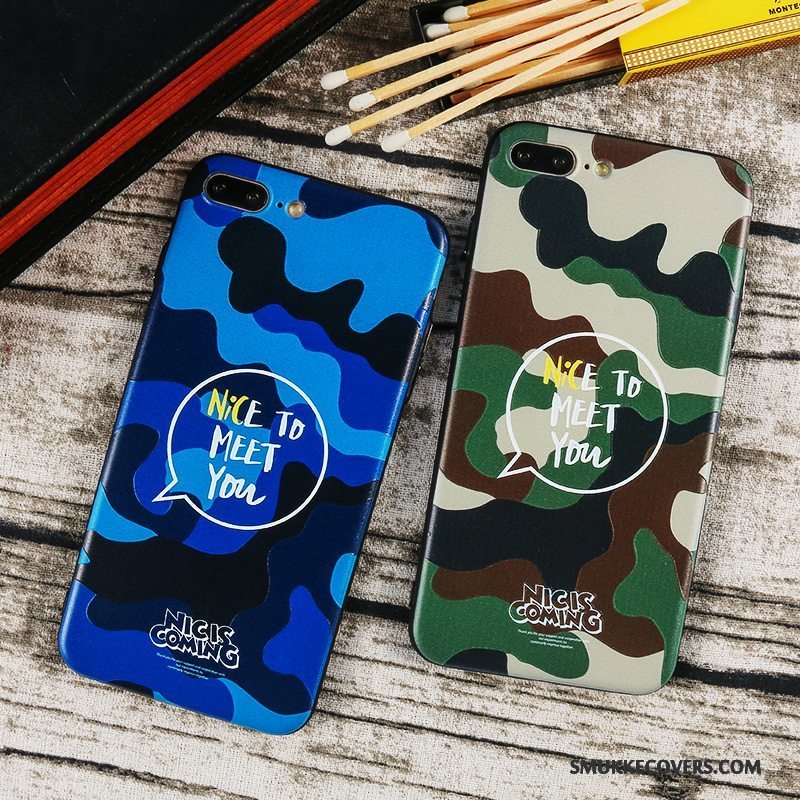 Etui Huawei P9 Relief Trend Telefon, Cover Huawei P9 Kreativ Camouflage Blå