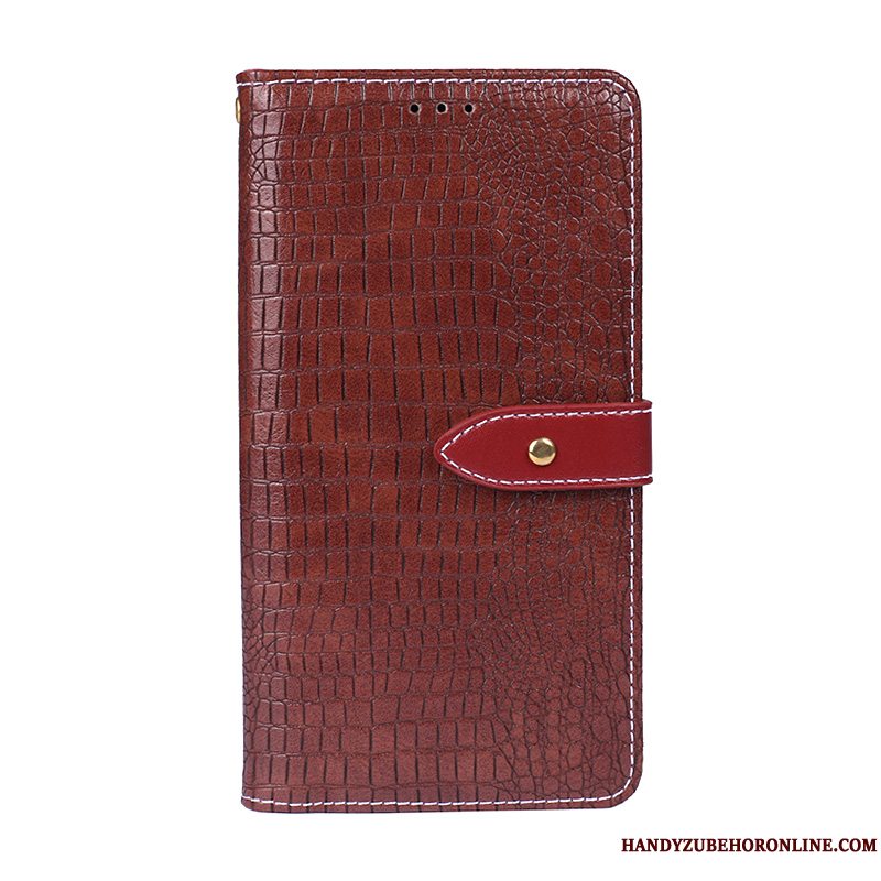 Etui Huawei Y6 2019 Folio Telefonrød, Cover Huawei Y6 2019 Tegnebog Business