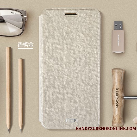 Etui Huawei Y6 2019 Silikone Anti-fald Guld, Cover Huawei Y6 2019 Blød Telefonnubuck