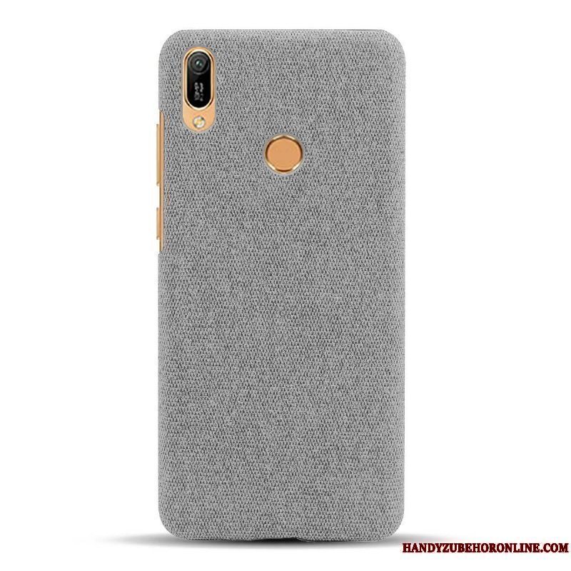 Etui Huawei Y6s Beskyttelse Hård Klud, Cover Huawei Y6s Nubuck Grå