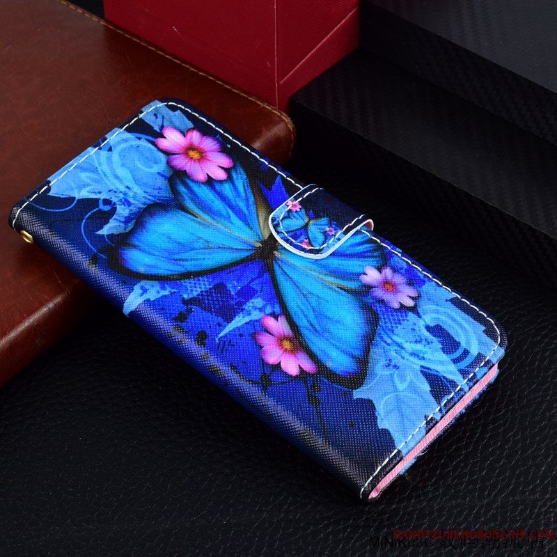 Etui Huawei Y7 2018 Beskyttelse Telefonblå, Cover Huawei Y7 2018 Tasker Trend