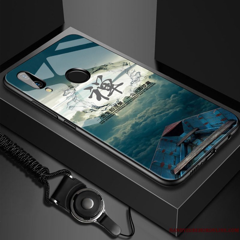 Etui Huawei Y7 2019 Blød Glas Tilpas, Cover Huawei Y7 2019 Beskyttelse Anti-fald Trend