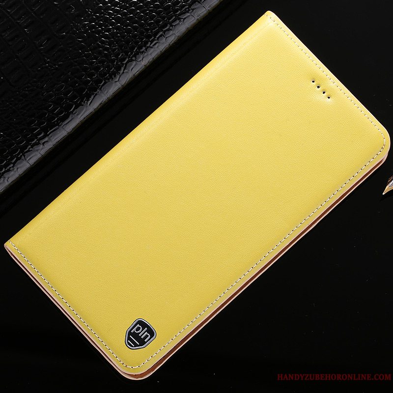 Etui Huawei Y7 2019 Folio Telefonmønster, Cover Huawei Y7 2019 Tasker Citron