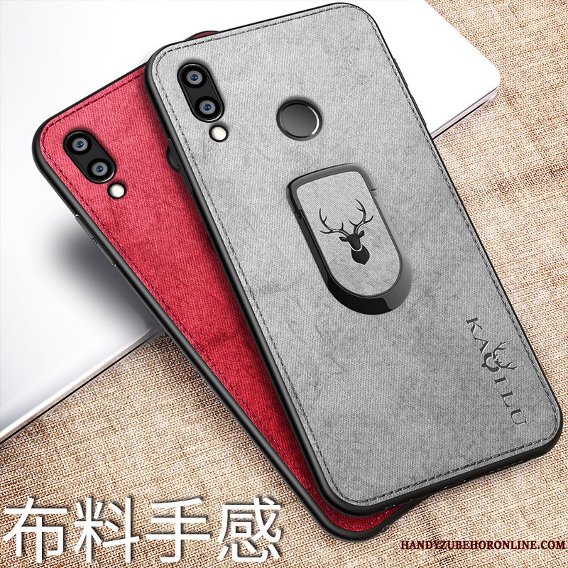 Etui Huawei Y7 2019 Silikone Anti-fald Trend, Cover Huawei Y7 2019 Beskyttelse Mønster Klud