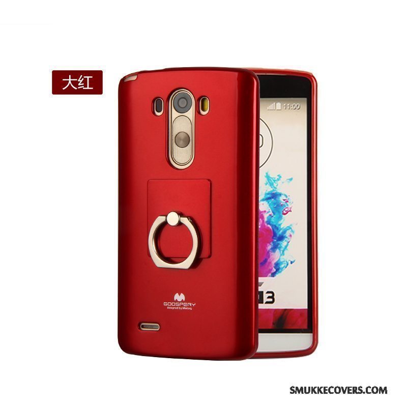 Etui Lg G3 Blød Rød Tynd, Cover Lg G3 Beskyttelse Telefon