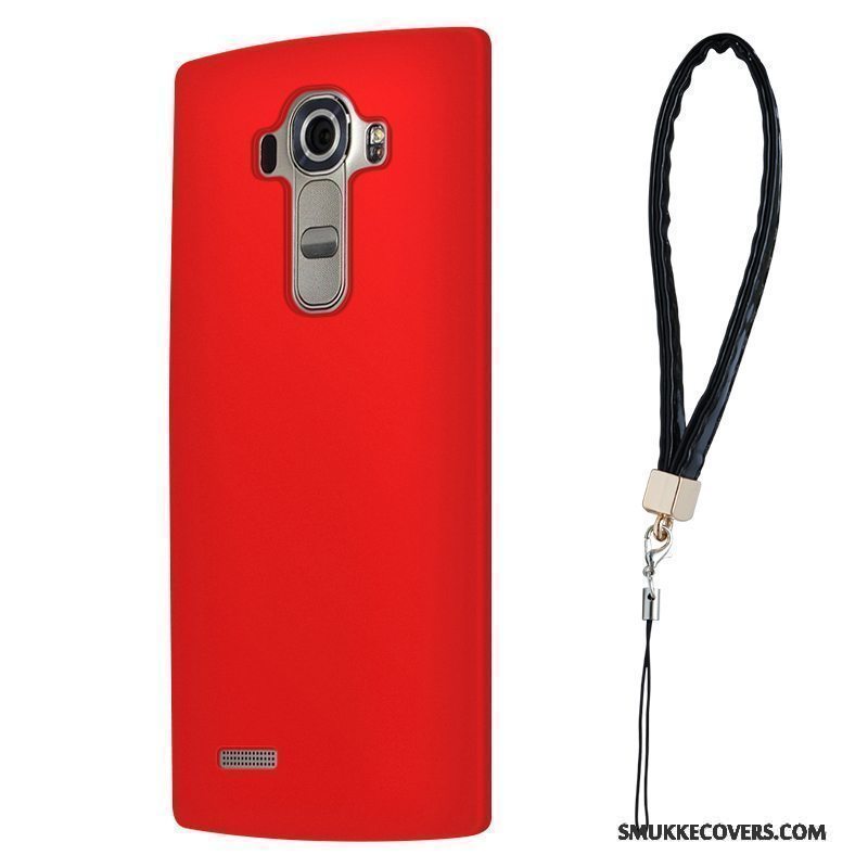 Etui Lg G4 Silikone Simple Rød, Cover Lg G4 Tasker Telefon