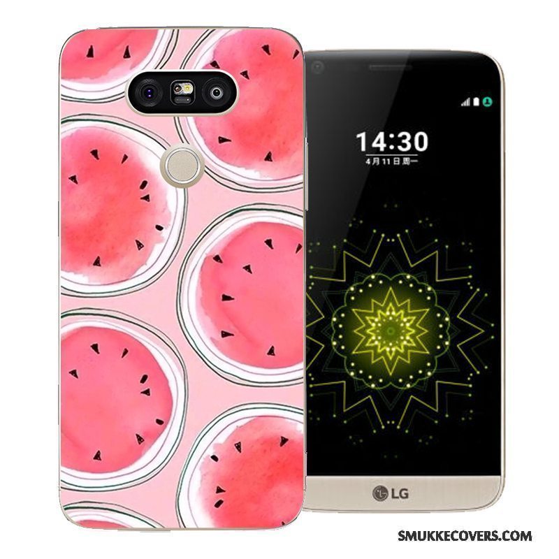 Etui Lg G5 Cartoon Rød Anti-fald, Cover Lg G5 Kreativ Telefonhård