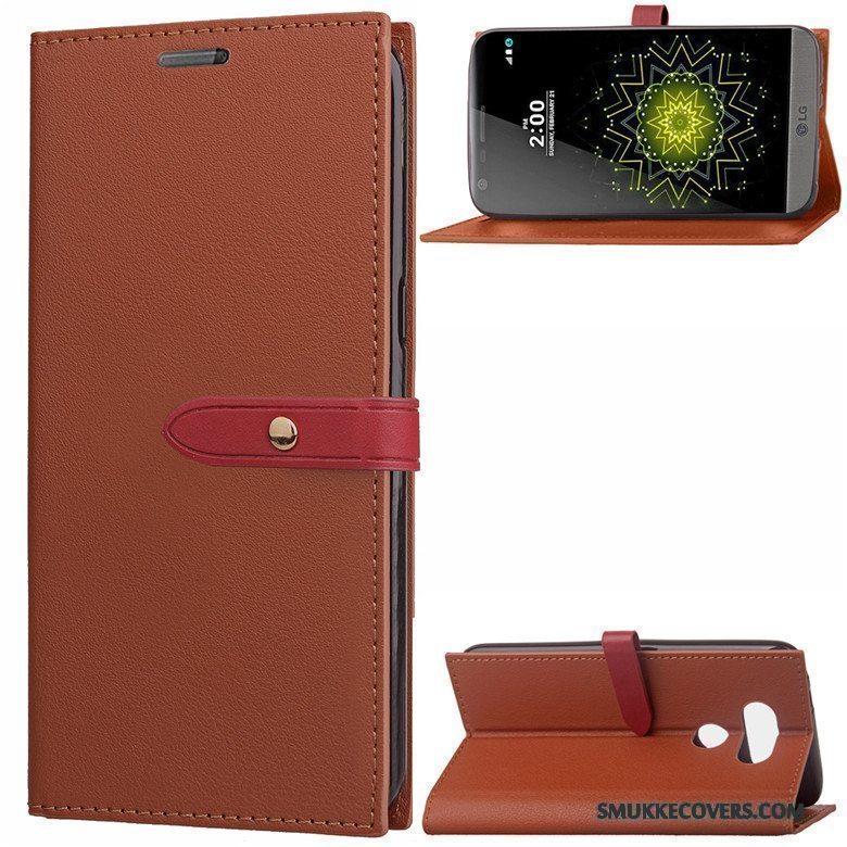 Etui Lg G5 Læder Telefonbusiness, Cover Lg G5 Folio Trend