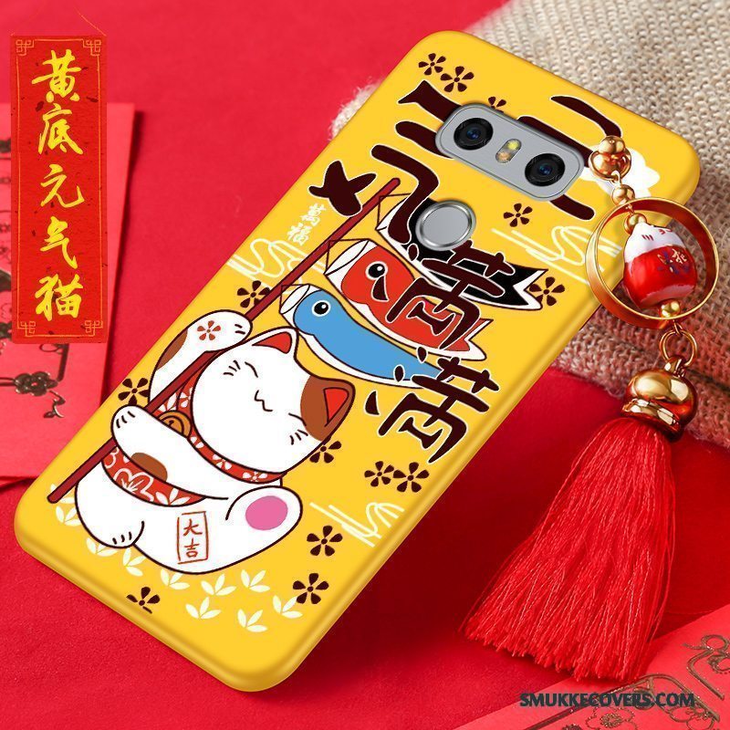 Etui Lg G6 Cartoon Anti-fald Ny, Cover Lg G6 Silikone Gul Trend