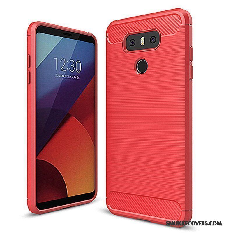 Etui Lg G6 Silikone Rød Telefon, Cover Lg G6 Tasker Af Personlighed Anti-fald